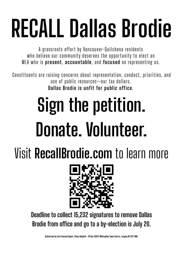 First page of the recall poster: bold visual statement.